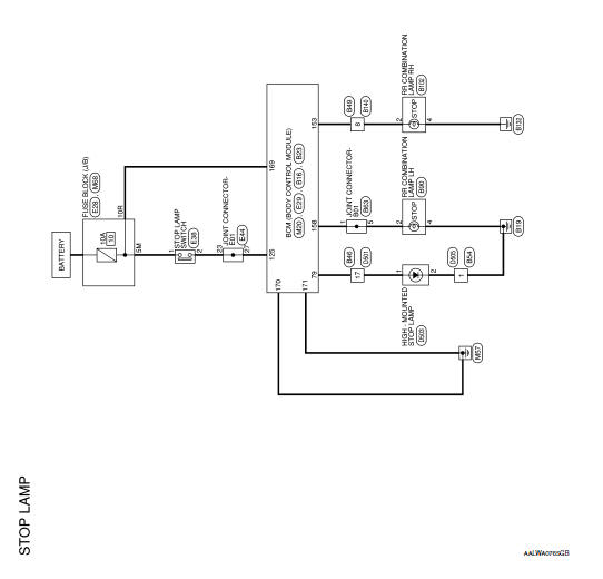 Nissan Rogue Service Manual: Wiring diagram - Led headlamp - Exterior